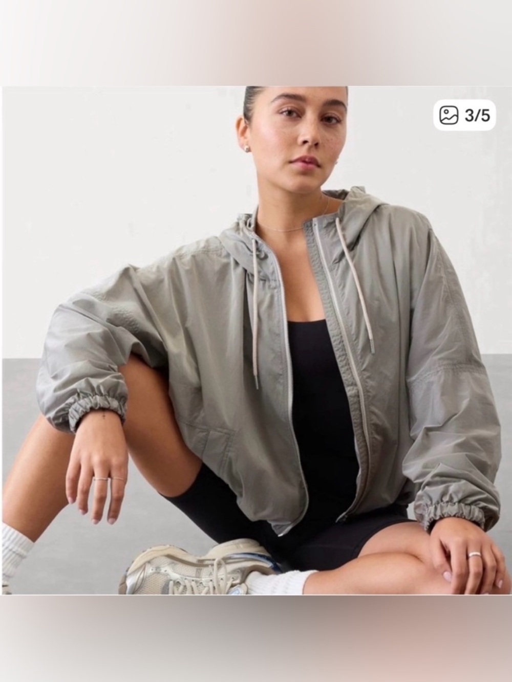 Athleta Day Drift Jacket in Grey SZ XS